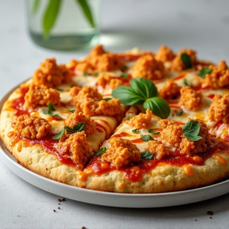 BBQ Pulled Chicken Cauliflower Crust Pizza