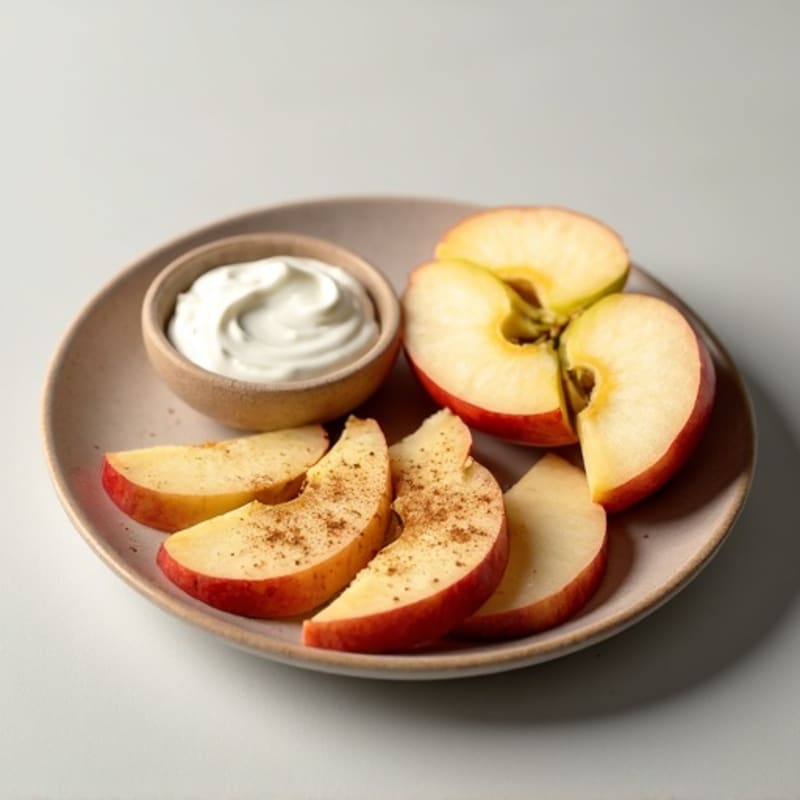 Crisp Apple Slices with Creamy Almond Butter Dip
