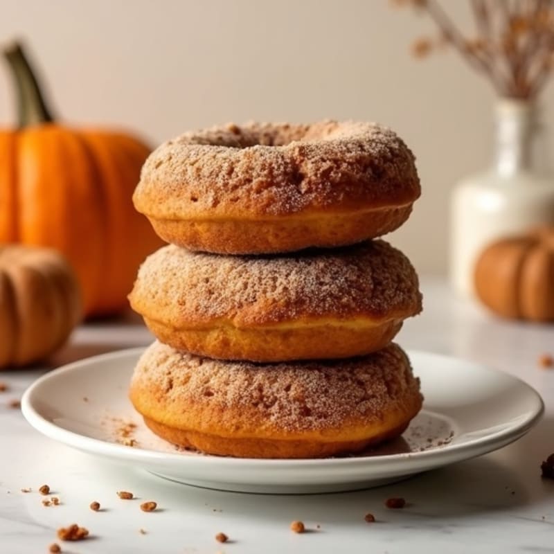 Protein-Packed Baked Pumpkin Spice Donuts