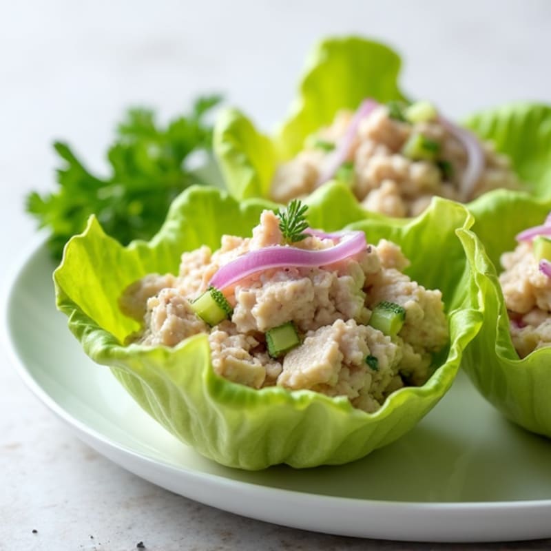Tuna Salad Lettuce Cups
