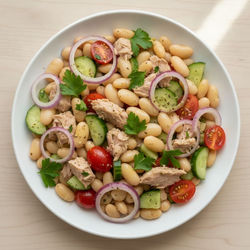 Mediterranean Tuna and White Bean Salad