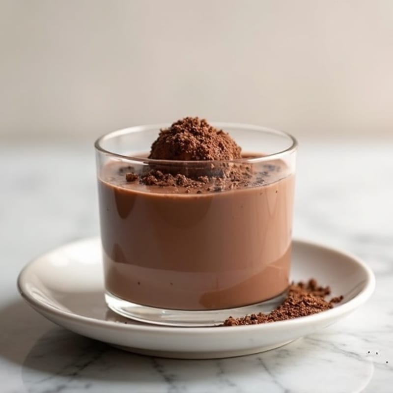 Silky Chocolate Protein Pudding with Greek Yogurt