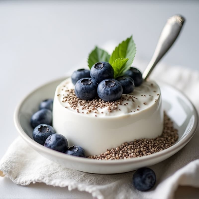 Greek Yogurt with Chia Seeds and Protein Powder