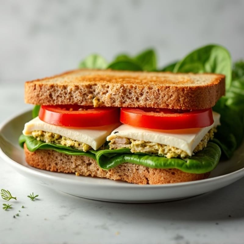 Herb-Pesto Turkey Panini with Fresh Mozzarella