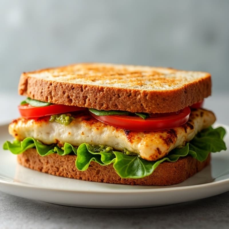 Grilled Chicken Pesto Sandwich