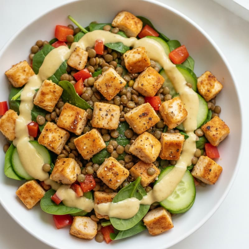 Lentil and Vegetable Power Bowl