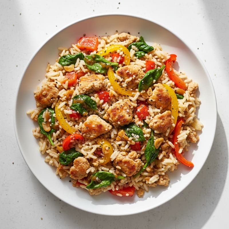 Savory Ground Turkey and Rice Skillet