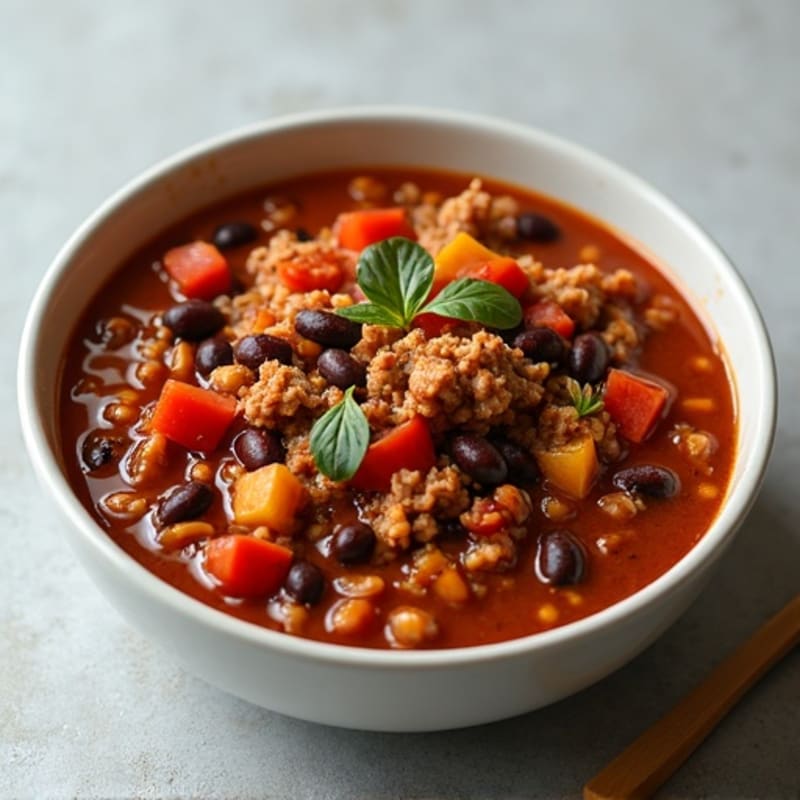 Hearty Turkey and Black Bean Chili