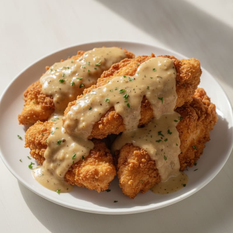 Buttermilk Fried Chicken with Creamy Gravy