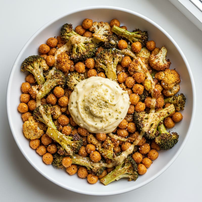 Roasted Vegetable and Chickpea Bowl