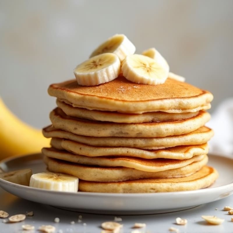 Fluffy Banana Protein Pancakes