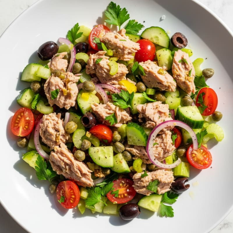 Mediterranean Tuna Salad with Capers
