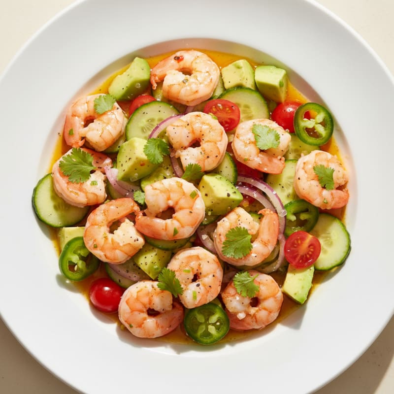 Zesty Chili-Lime Shrimp Ceviche with Avocado
