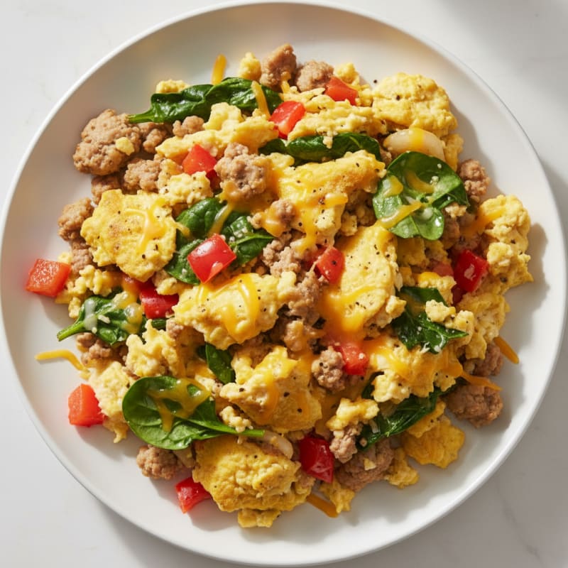 Savory Stovetop Egg and Vegetable Scramble