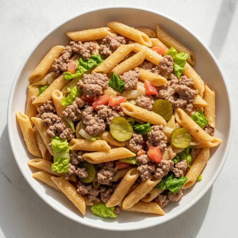 Ground Beef Pasta with Special Sauce