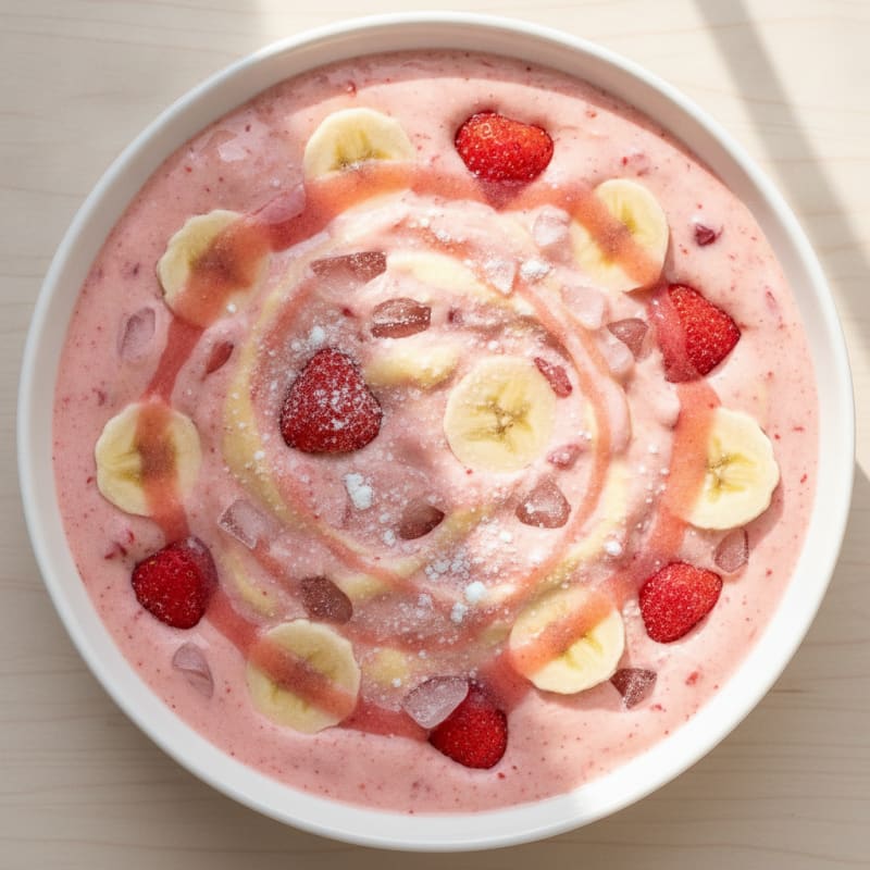 High-Protein Strawberry Banana Yogurt Smoothie