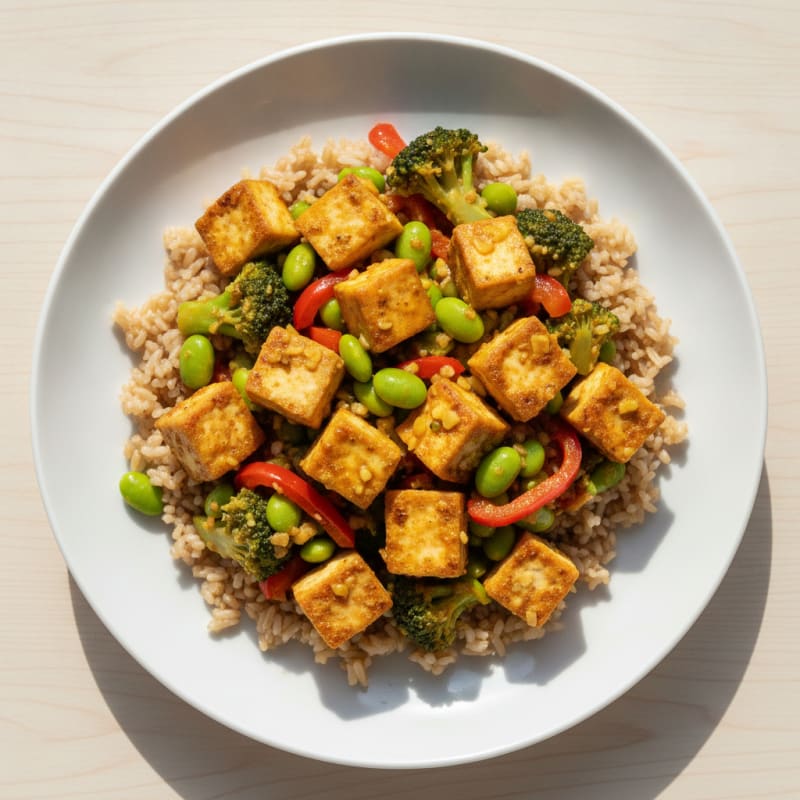 Indian-Spiced Tofu and Vegetable Stir-Fry
