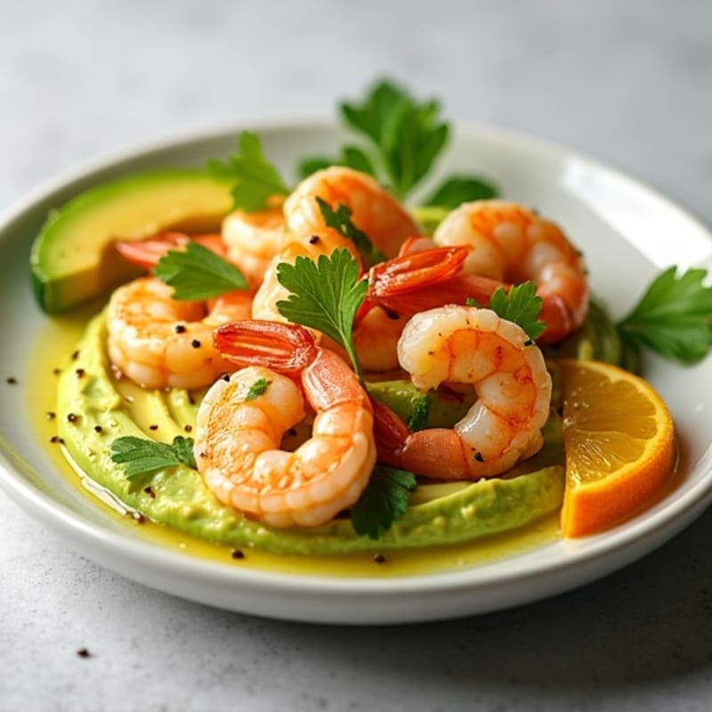 Fresh Citrus Shrimp with Creamy Avocado
