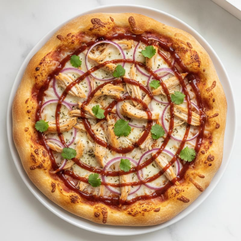 High-Protein BBQ Chicken Pizza
