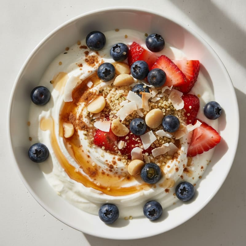 Sweet Greek Yogurt Berry Bowl