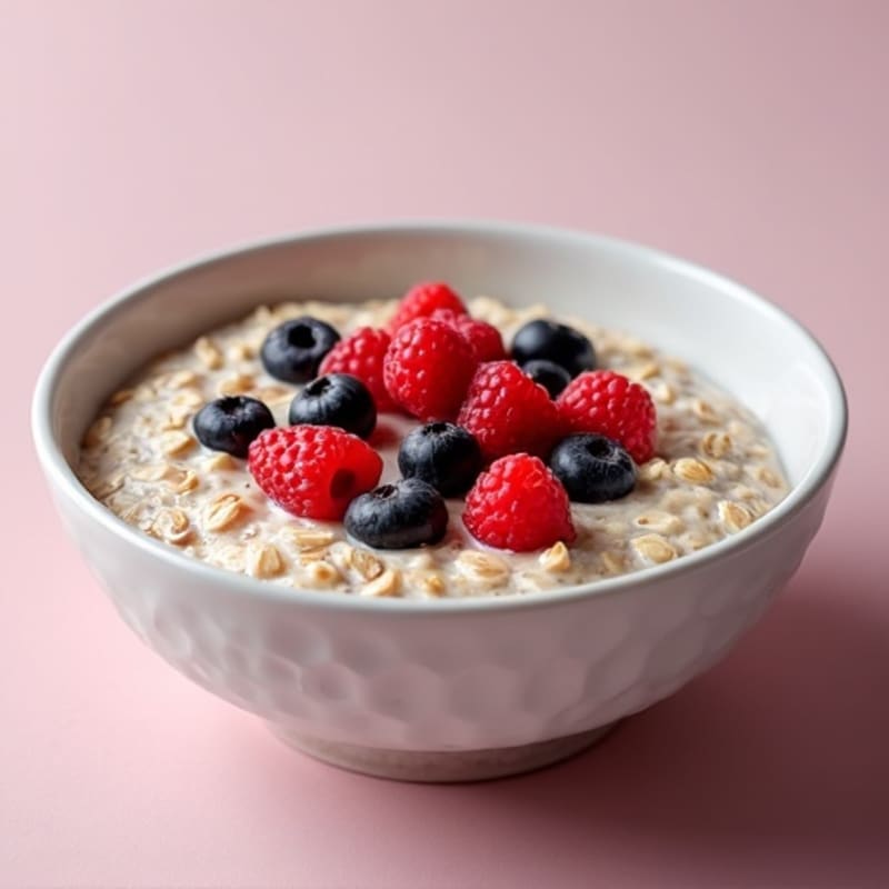 Creamy Berry Protein Oatmeal