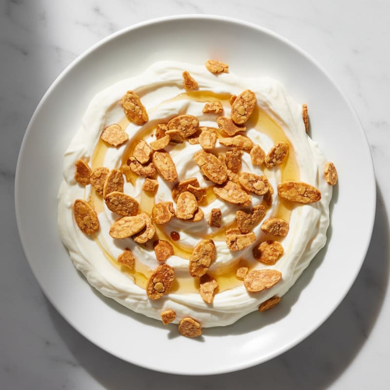 Silky Vanilla Protein Yogurt with Toasted Almonds