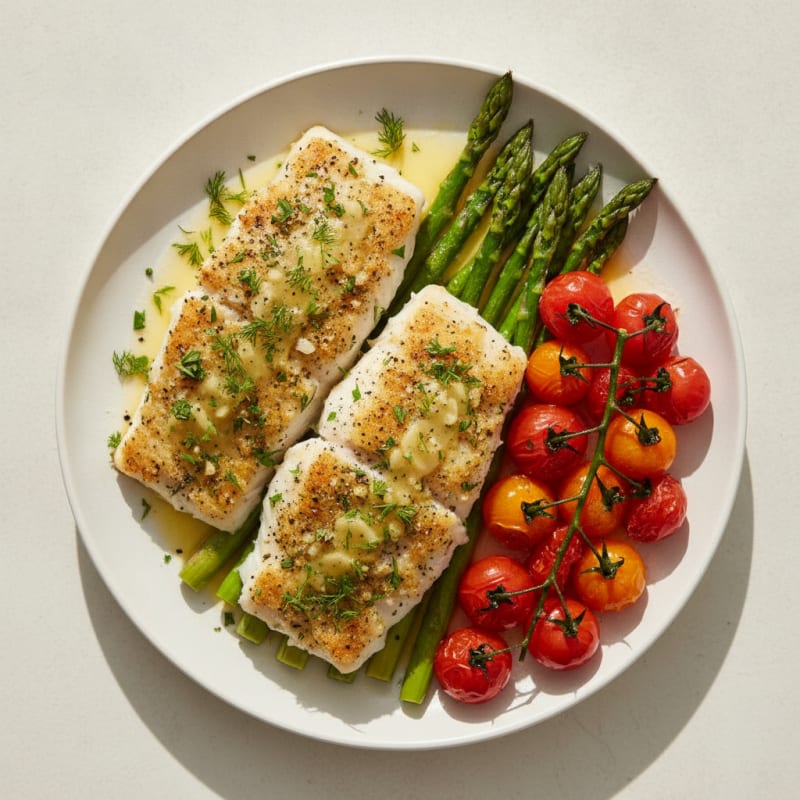 Baked White Fish with Herbs