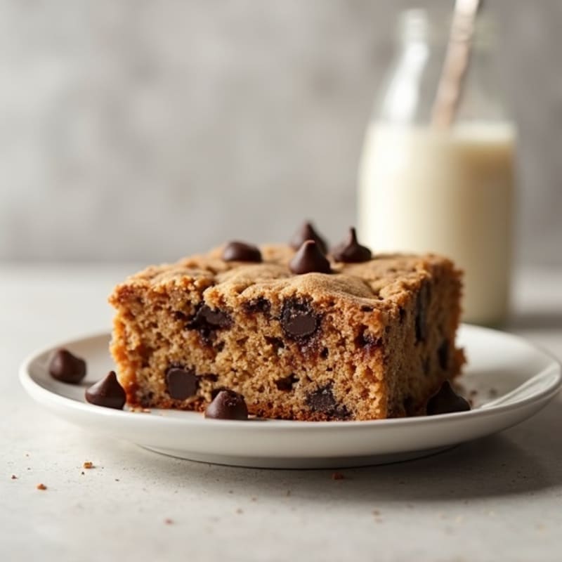 Protein-Packed Almond Flour Chocolate Chip Cookie Cake