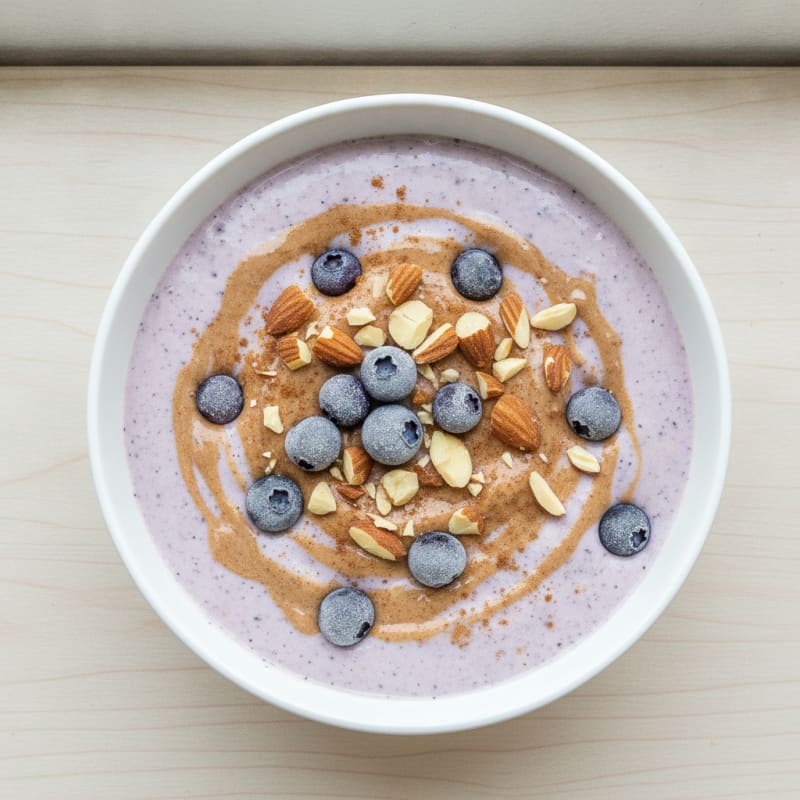 Blueberry Almond Protein Smoothie