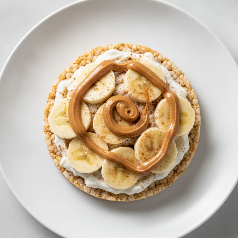 Peanut Butter Banana Protein Rice Cake