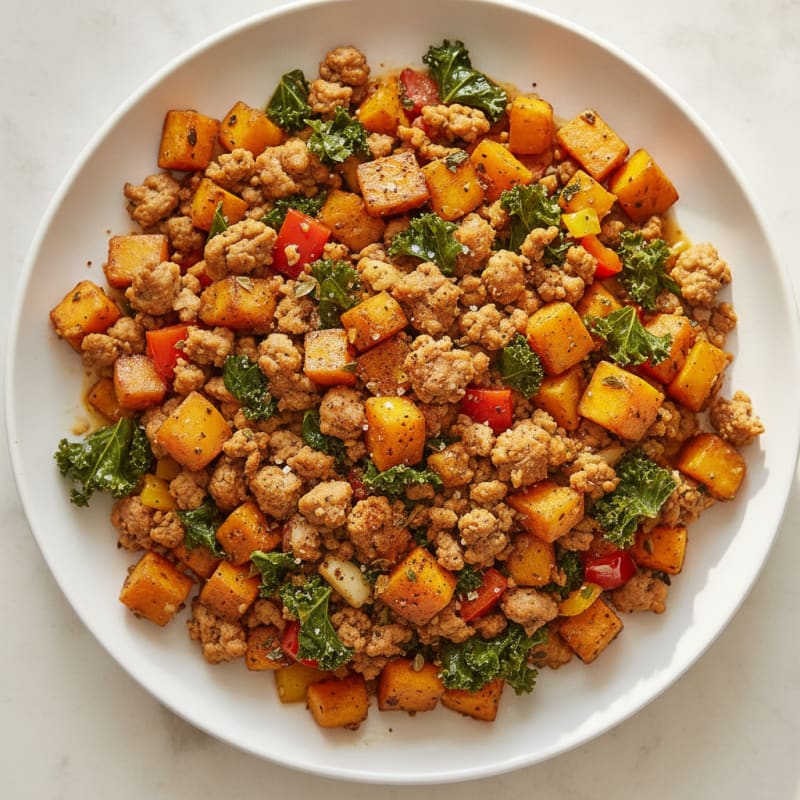 Sausage and Sweet Potato Hash