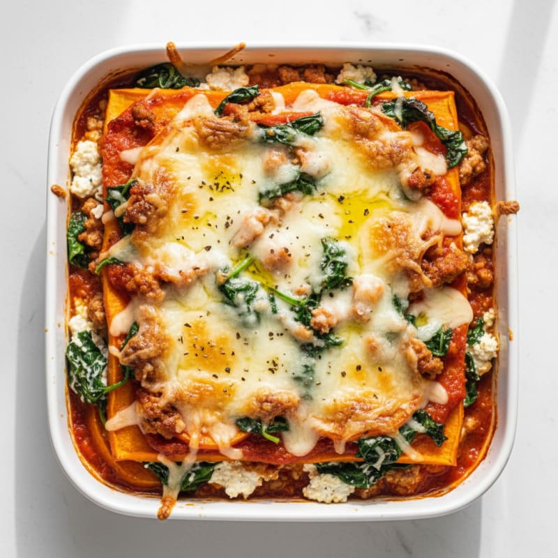 Sweet Potato and Spinach Lasagna