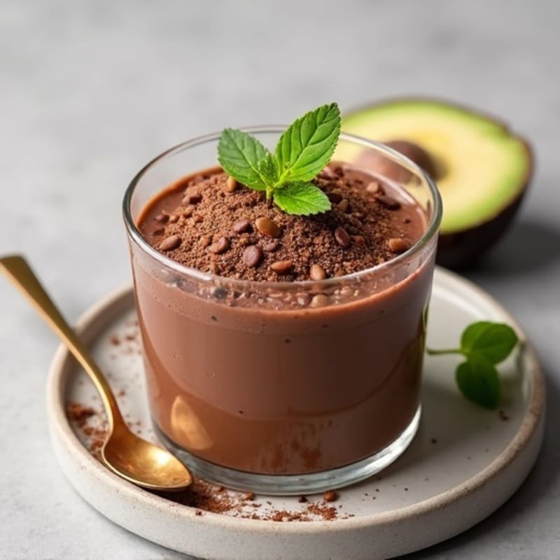 Silky Chocolate Protein Pudding with Chia Seeds