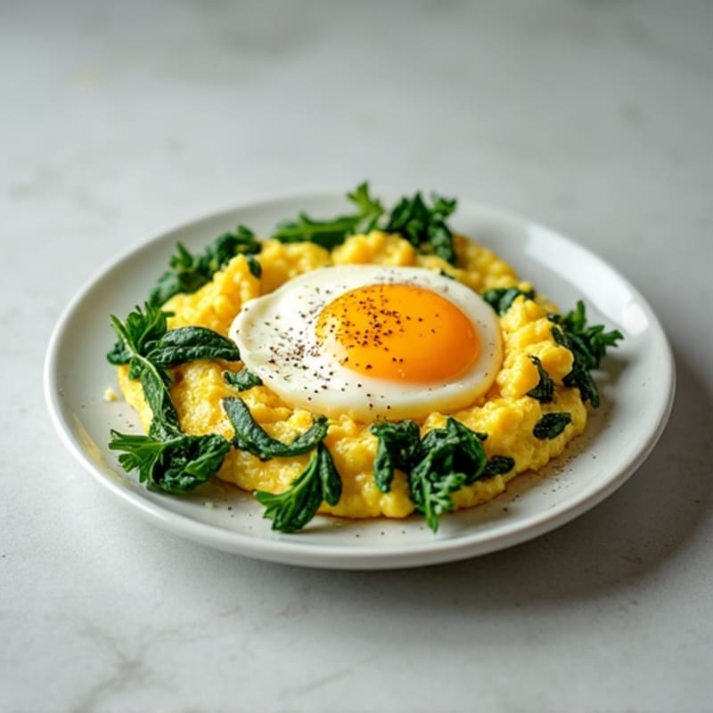 Protein-Packed Spinach and Egg White Scramble