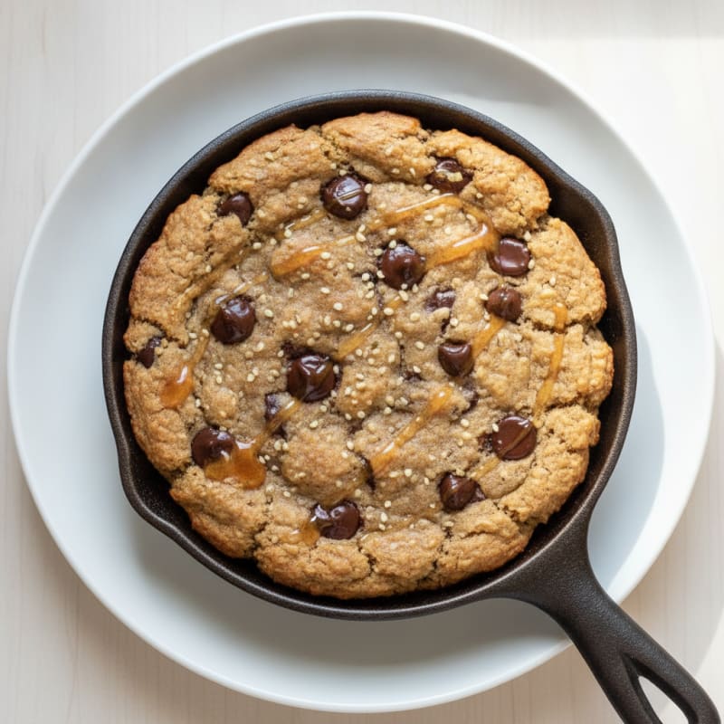 Warm Chocolate Chip Skillet Cookie