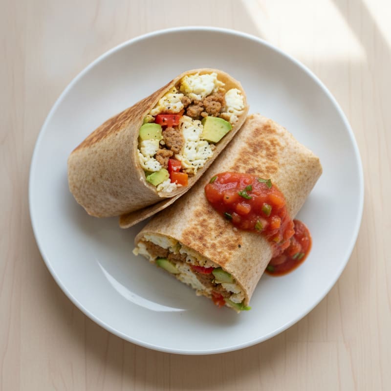 Sausage and Egg Breakfast Burrito
