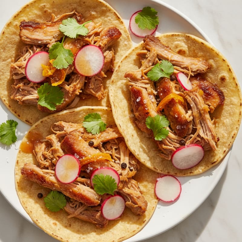 Slow-Cooked Pork Carnitas Tacos