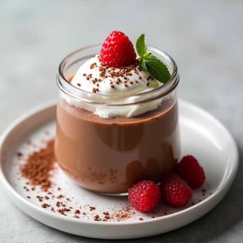 Silky Chocolate Protein Pudding with Greek Yogurt