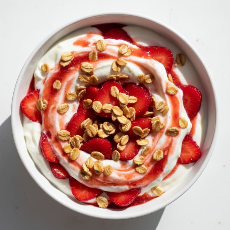 Greek Yogurt Protein Parfait with Berries and Oats