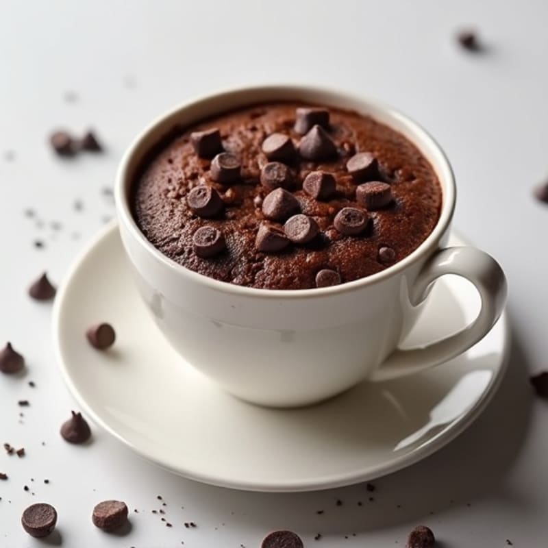 Protein-Rich Dark Chocolate Mug Cake