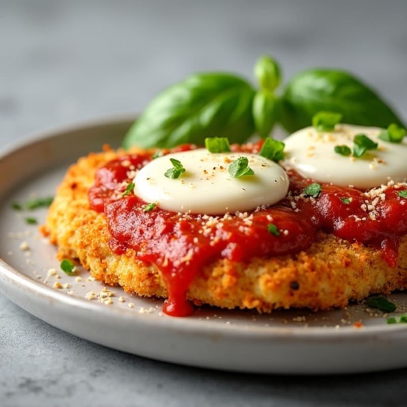 Healthy Crispy Chicken Parmesan