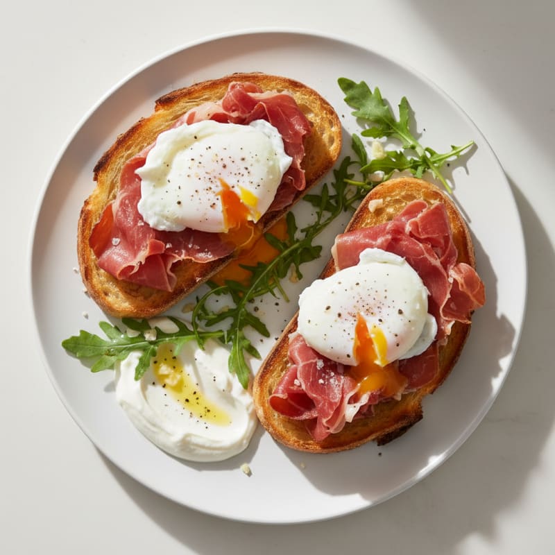 Golden Pan-Seared Iberico Ham Toast