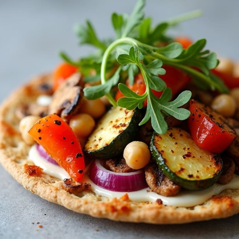 Crispy Roasted Vegetable Flatbread