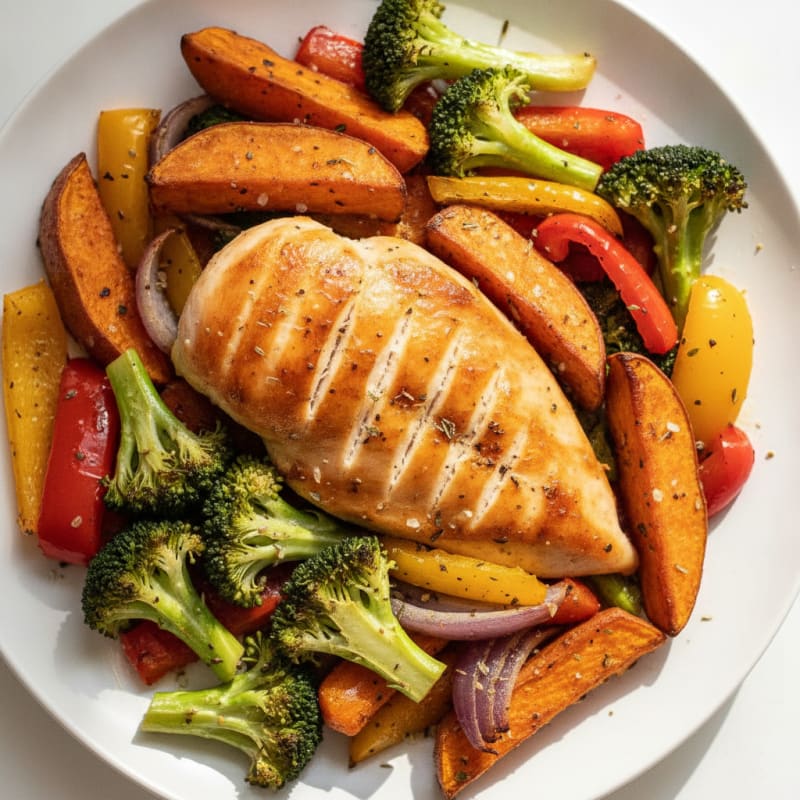 Sheet Pan Chicken and Roasted Vegetables