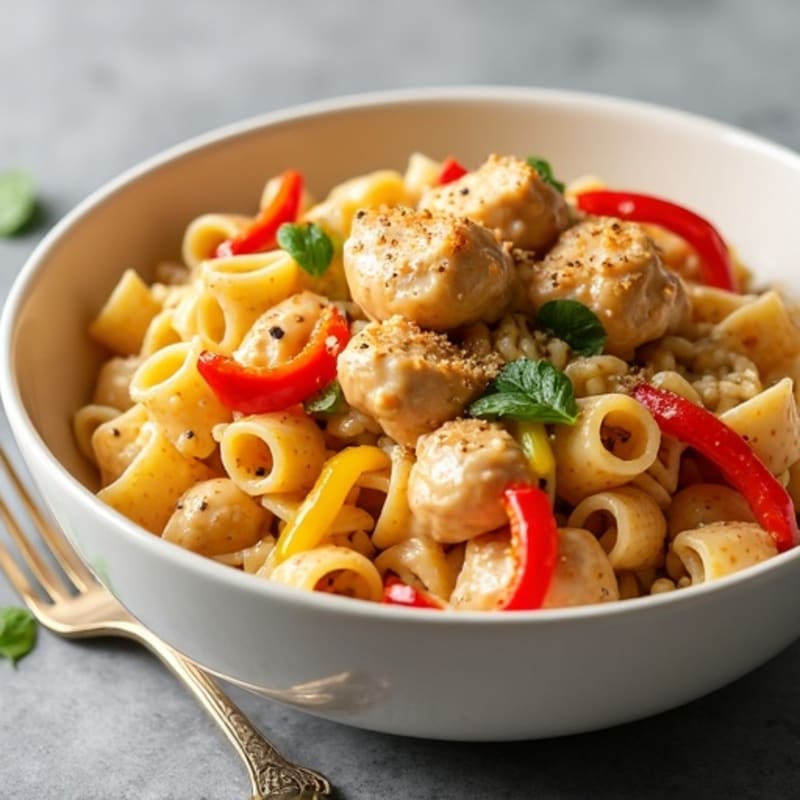 Creamy Cajun Chicken Pasta with Bell Peppers