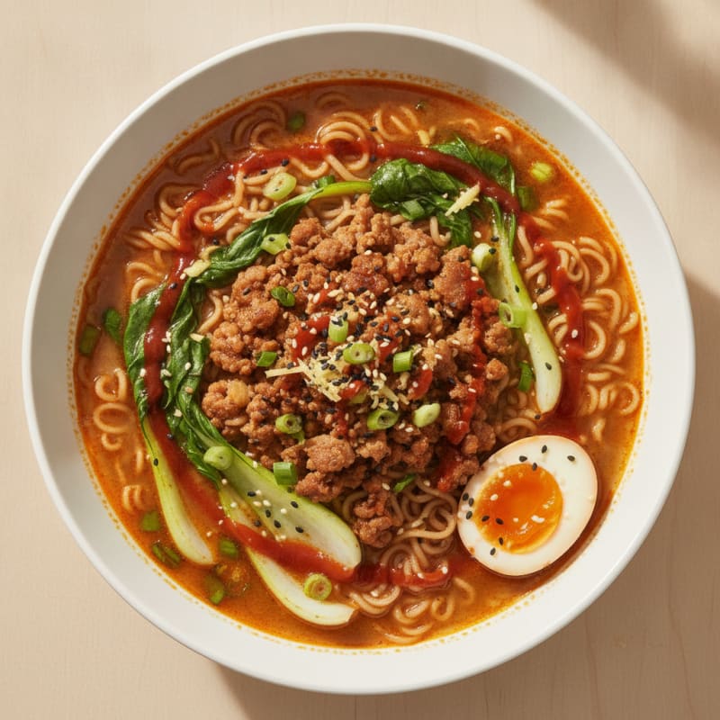 Sriracha Pork Ramen Soup