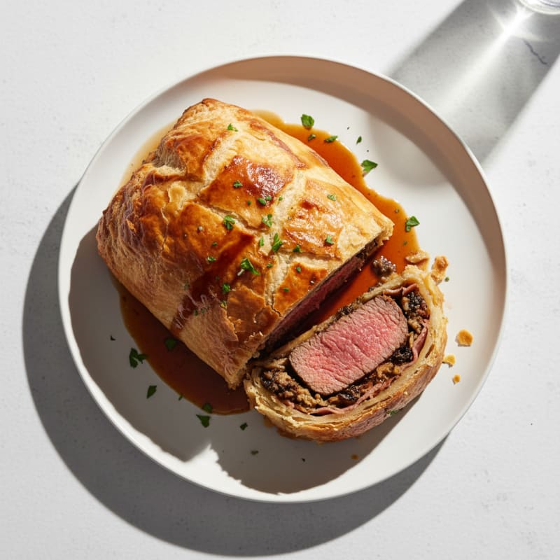 Tender Beef Wellington with Crispy Puff Pastry