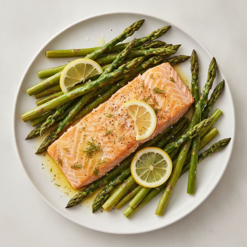Sheet Pan Lemon Herb Salmon and Asparagus