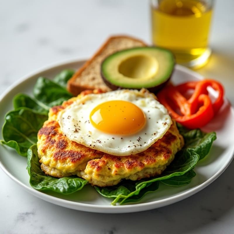 Egg White and Turkey Sausage Scramble with Spinach