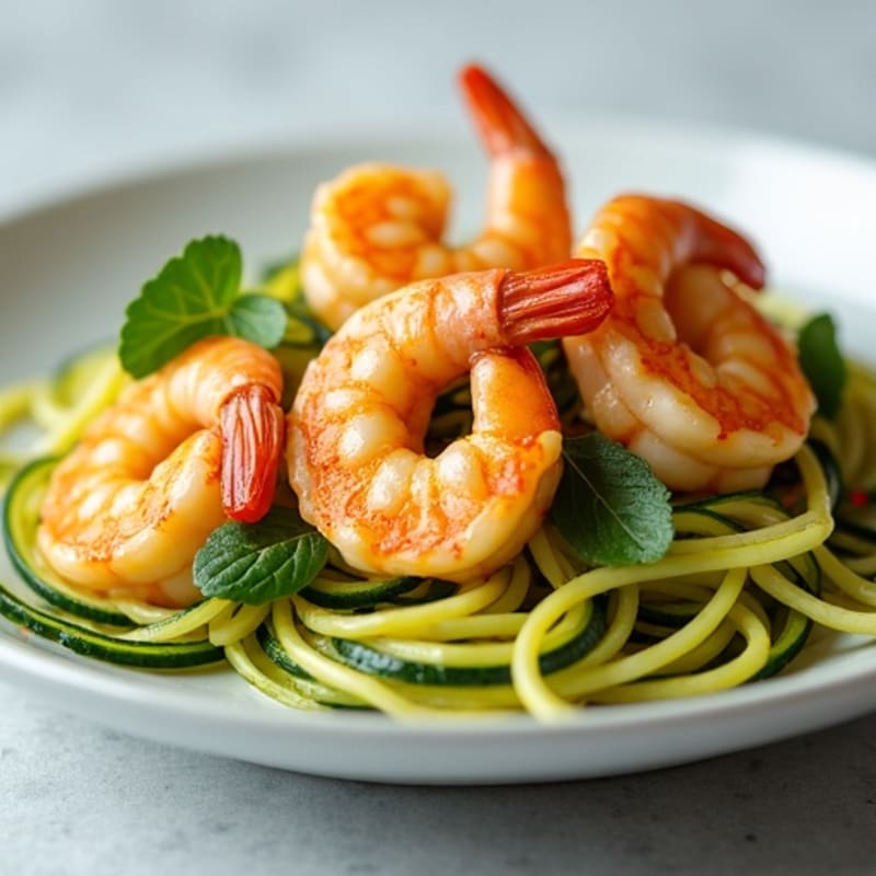 Citrus-Ginger Shrimp with Zucchini Noodles